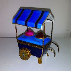 Retired Limoges Ice Cream Cart